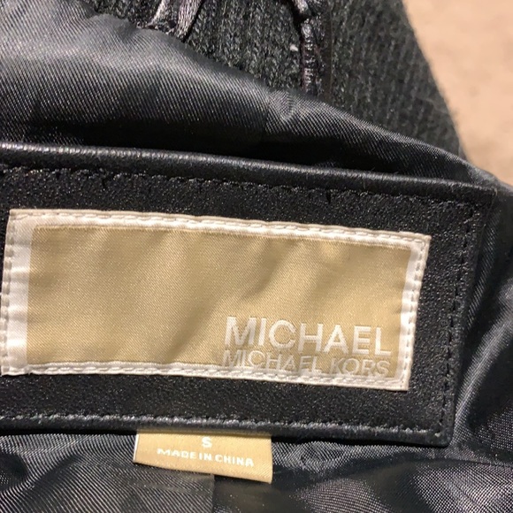 Michael Kors Black leather jacket size S - Picture 8 of 8